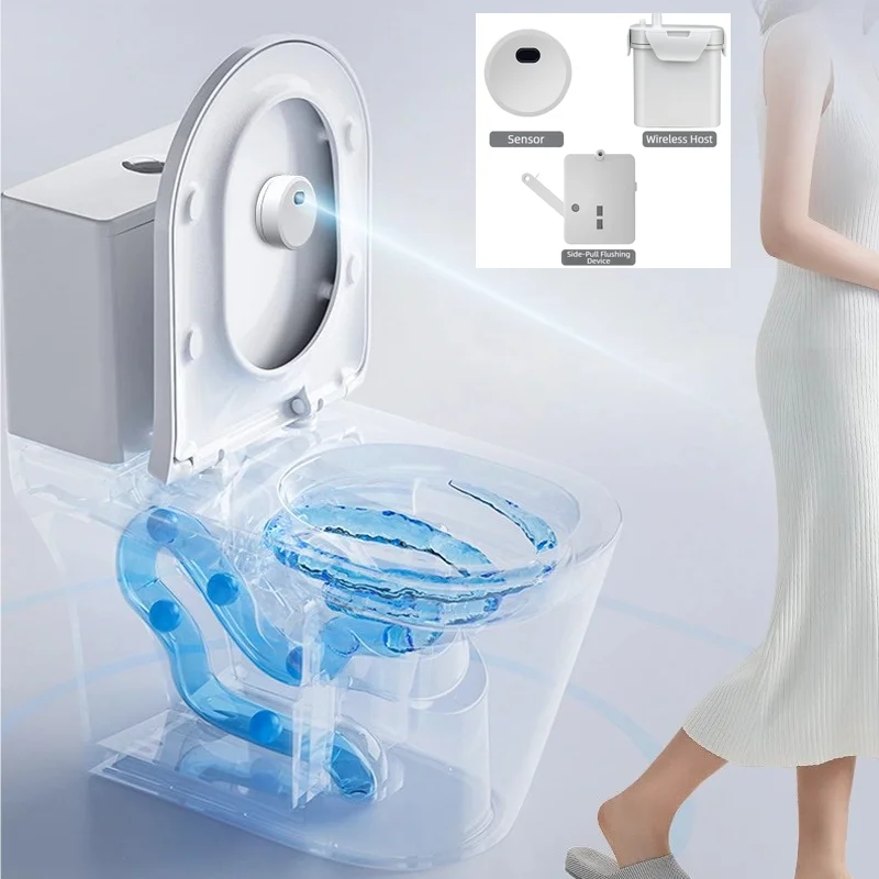 Auto Toilet Flusher Toilet Sensor Flushers Toilet Automatic Water Separator Toilets and Toilet Parts Touchless WC Flush System