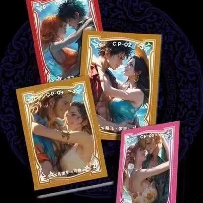 Anime One Piece Collection Cards Fanyin Culture Wave1 Love-Fixing Eye Metal Wedding Dress Cards Acg Playing Trading Card