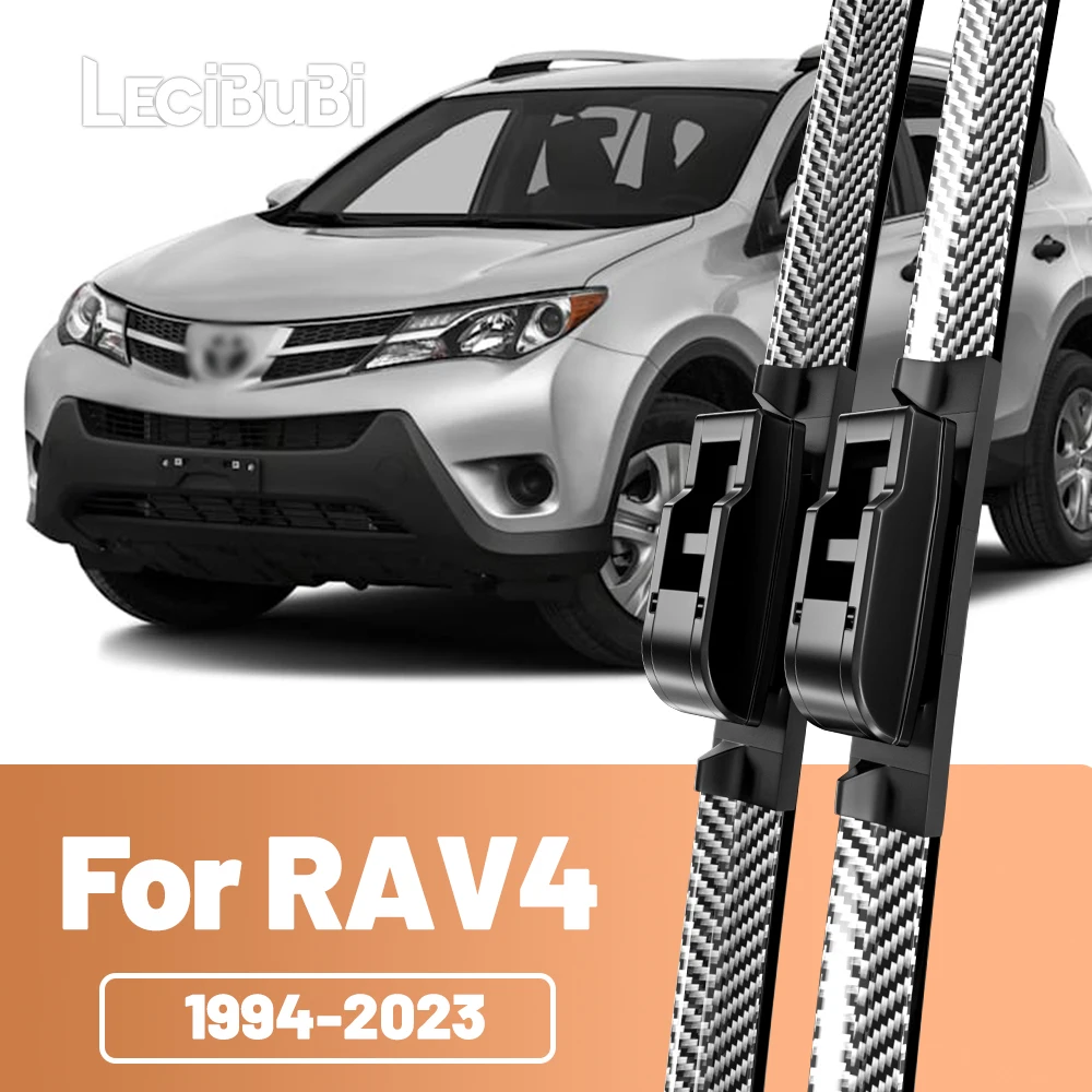 2 stücke Frontscheibe Scheibenwischerblätter Carbon Faser Scheibenwischer Für Toyota RAV4 1994-2023 2007 2012 2013 2018 2019 2020