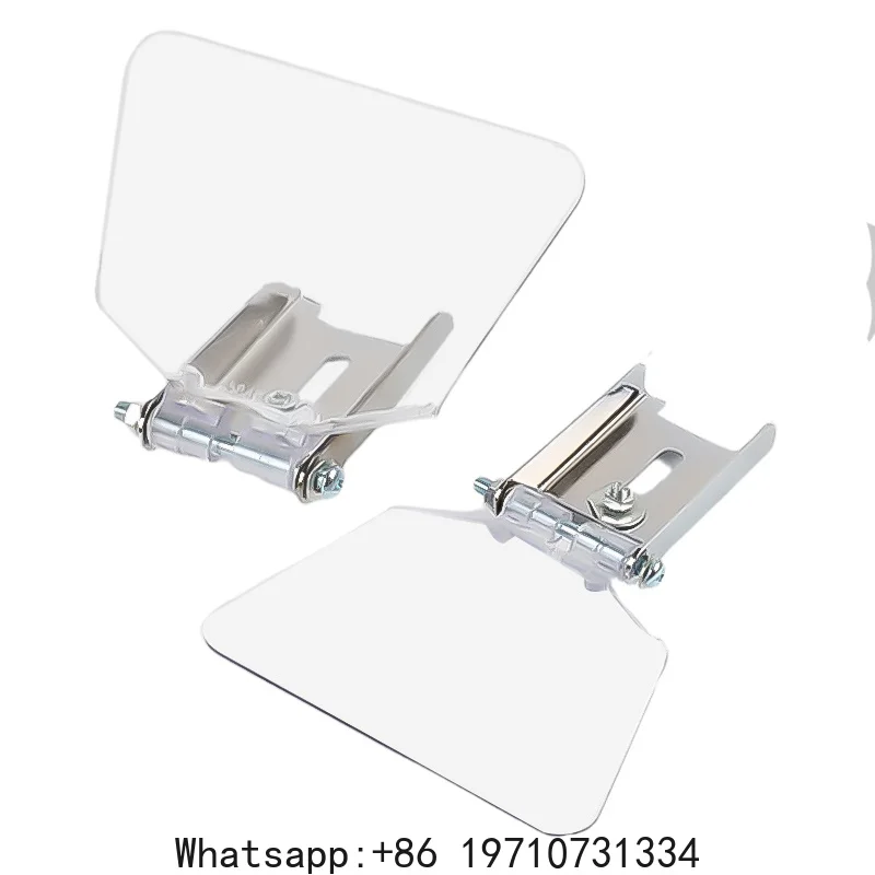 2Pcs High Transparency Plastic Bench Grinder Guard Shield Safety Eye Protector Dust Cover Assembly Kit for Abrasive Tools