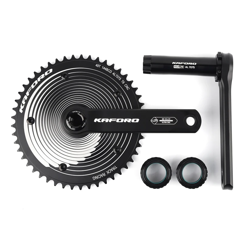 Kaforo 49T 144BCD 165MM Track Bike Crank And Chainwheel Fixed Gear Single Speed Road Bicycle Crankset Track Bike Parts