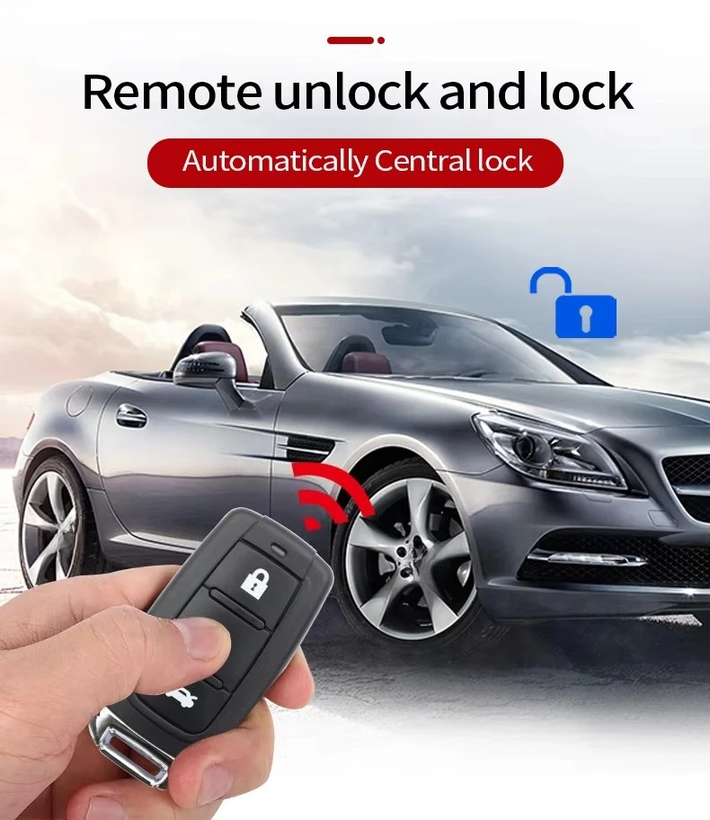 SPY 433.92MHz for universal cars Keyless Entry System Remote Control with 5-Button 200m Range Trunk Release muliti-remote types