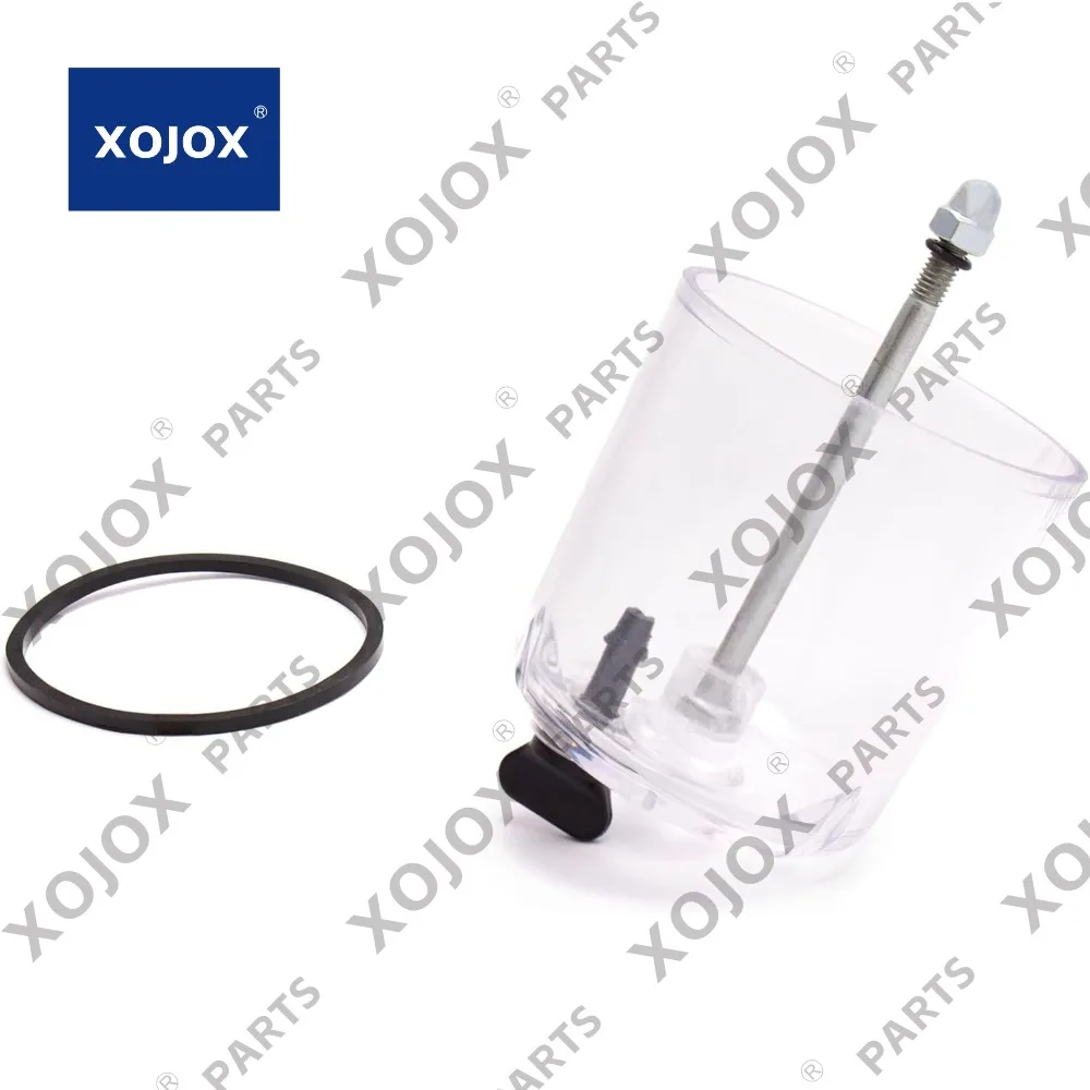 

XOJOX Plastic Fuel Sediment Bowl +Seals and nut for JCB 3CX 412 535-95 716-51 930-2 8015 FASTRAC 125-65 ROBOT 1105 JS130 TM270 3