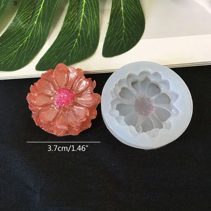 9 Styles 3D Flower Silicone Mold Resin Camellia Peony Daisy Lotus Flower Pendant Jewlery Making Tools Epoxy Resin Molds