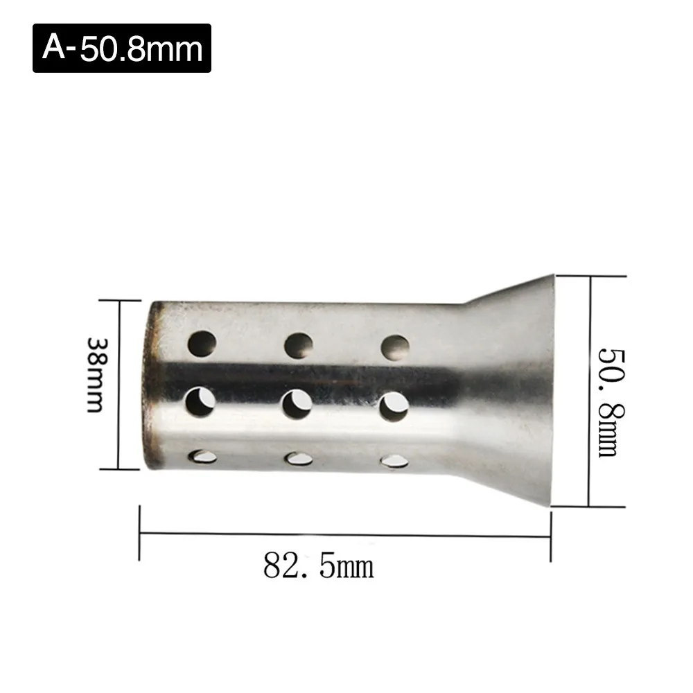 New Stainless Steel Motorcycle Inlet Exhaust Muffler 51mm 60mm 8 Styles Adjustable DB Killer Universal Exhaust Pipe