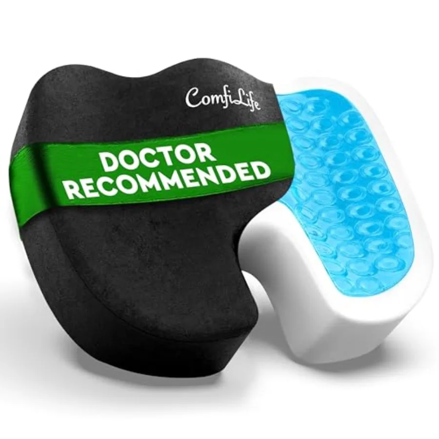 

Premium Gel and Memory Foam Seat Cushion Doctor Recommended Office Chair Cushion Car Seat Cushion Chair Cushions for Back and S