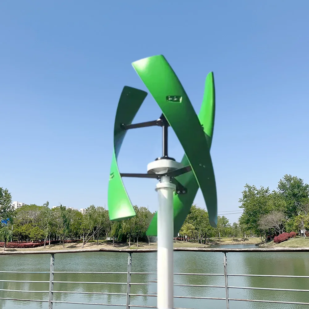 25000W 10KW Wind Turbine Generator Vertical Axis Windmill 12V 24V 48V Free Energy Wind Power Generator 220V 110V 230V Inverter
