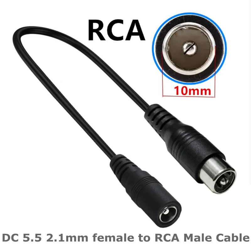 Câble de harnais pour voiture électrique/équilibre, Dc5521 vers Canon, produit vidéo, tête d'aviation initiale, ligne de Conversion de véhicule d'équilibre Rca