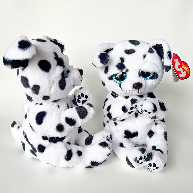 15cm Ty Beanie Bellie Rowdy the SPOT Dalmatian Dog Big Eyes Stuffed Plush Toy Soft Cute Animal Cute Doll Children New Year Gift