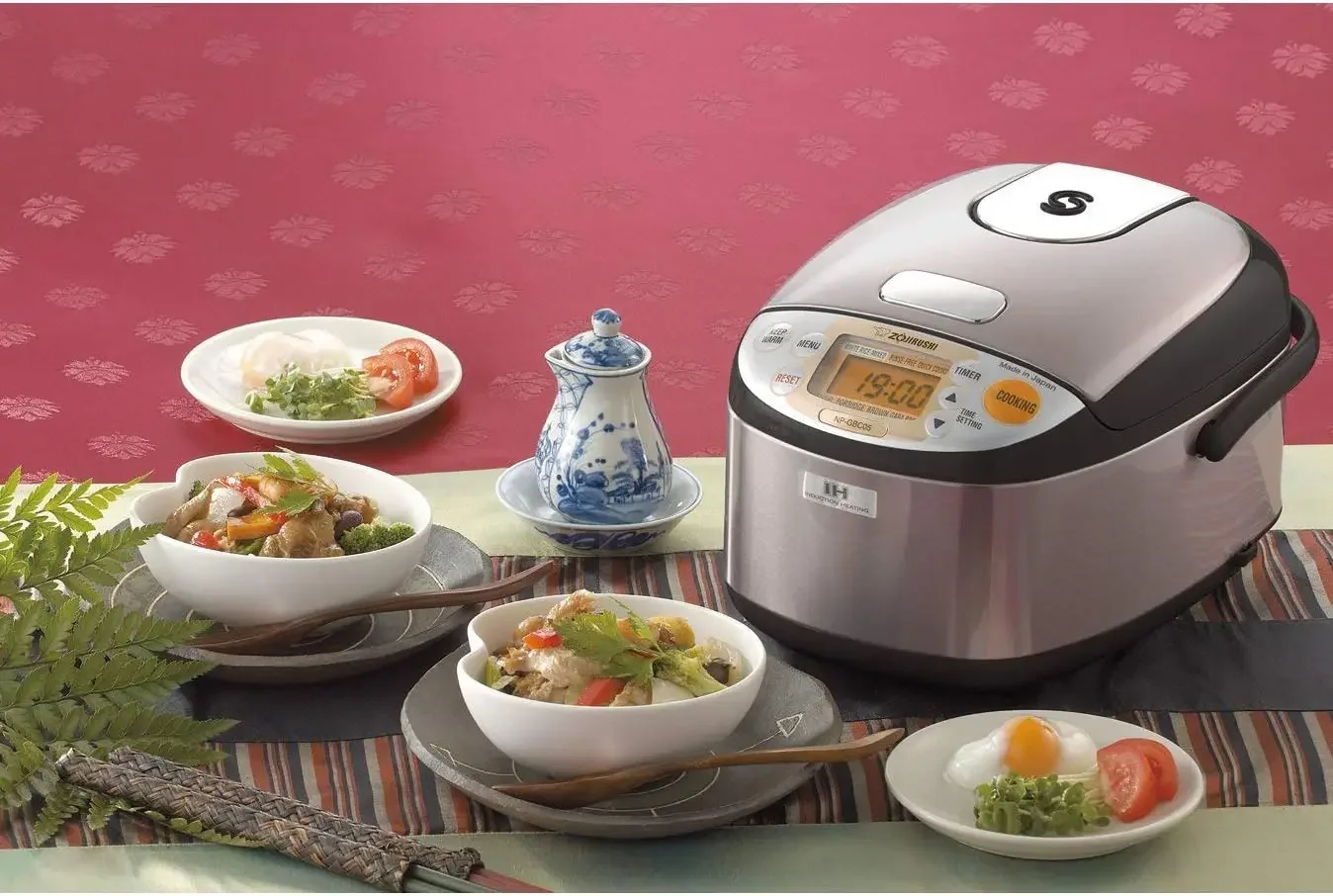 NP-GBC05XT Induction Heating System Rice Cooker and Warmer, 0.54 L, Stainless Dark Brown