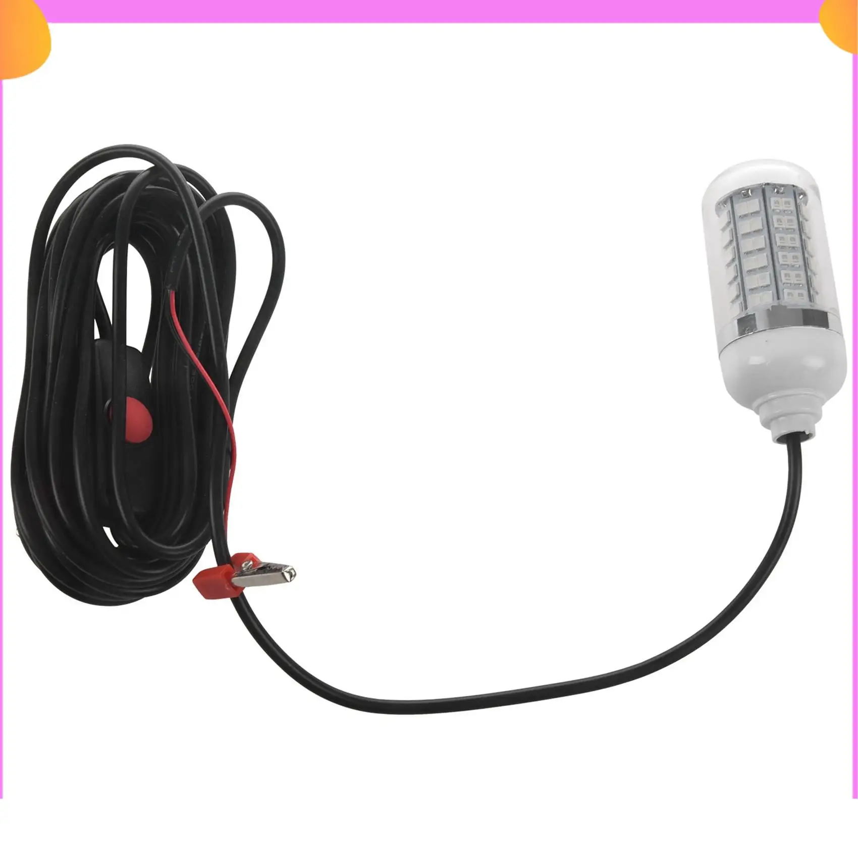 A23P 5X 12V światło wędkarskie zielone 108 sztuk LED podwodne światło wędkarskie przynęty lokalizator ryb lampa przyciąga krewetki kałamarnica krill