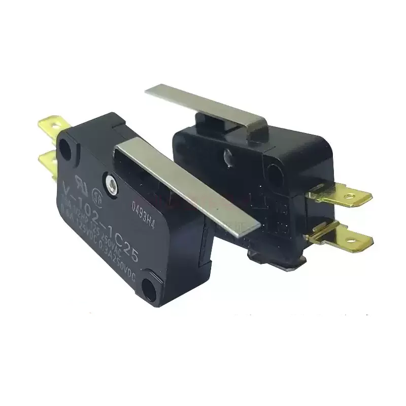 V-102-1C25 limit micro switch 10A125/250V with swing rod, 1 open 1 closed, 3 pins