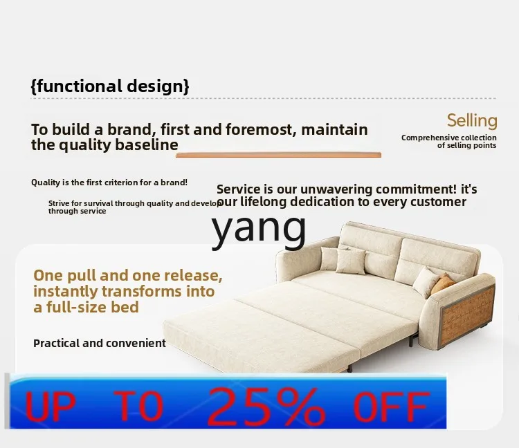 

CX modern simple chenille sofa bed small apartment living room folding dual-purpose sofa bed