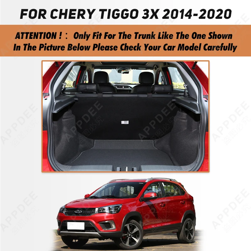 Auto Full Coverage Trunk Mat For Chery Tiggo 3X SUV 2014-2021 20 19 18 17 16 15 Car Cover Pad Interior Protector Accessories