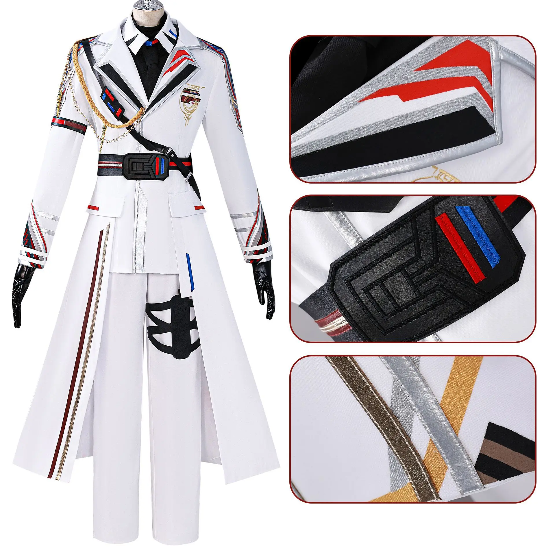 ゲームカレブコスプレ衣装愛とディープスペースヒロインゼインザビエルラファエルカレブコスプレウィッグ制服ハロウィン女性衣装