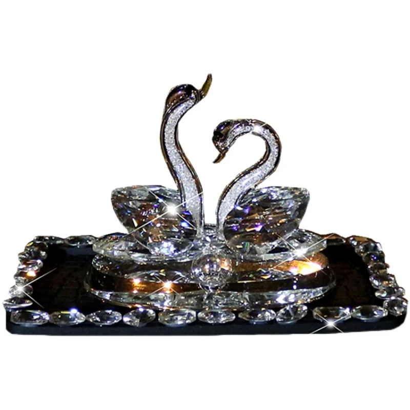 

New Crystal Swan Car Interior Decoration Decoration Car Center Console Perfume Car Decoration