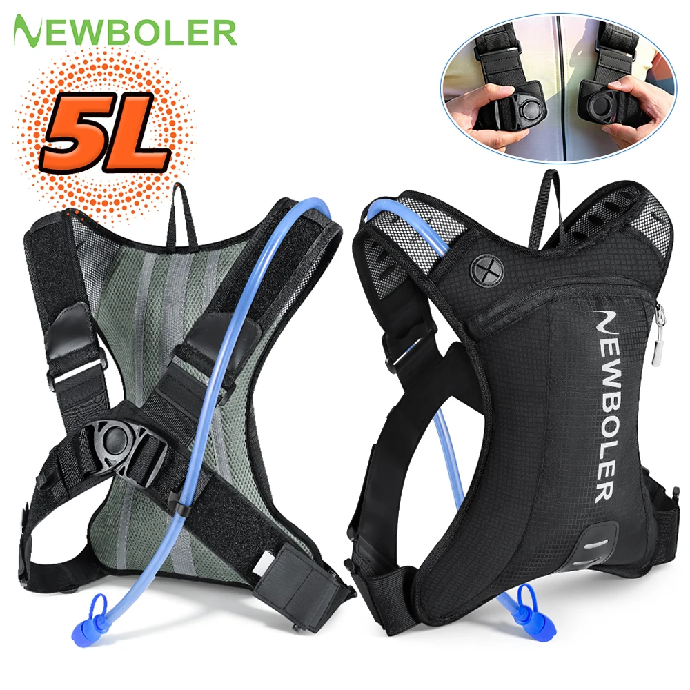 Outdoor Trail Running 5L Ultralight Backpack Hydration Jogging Vest Men Breathable Marathon Bicycle Bag Fitness Running Bag