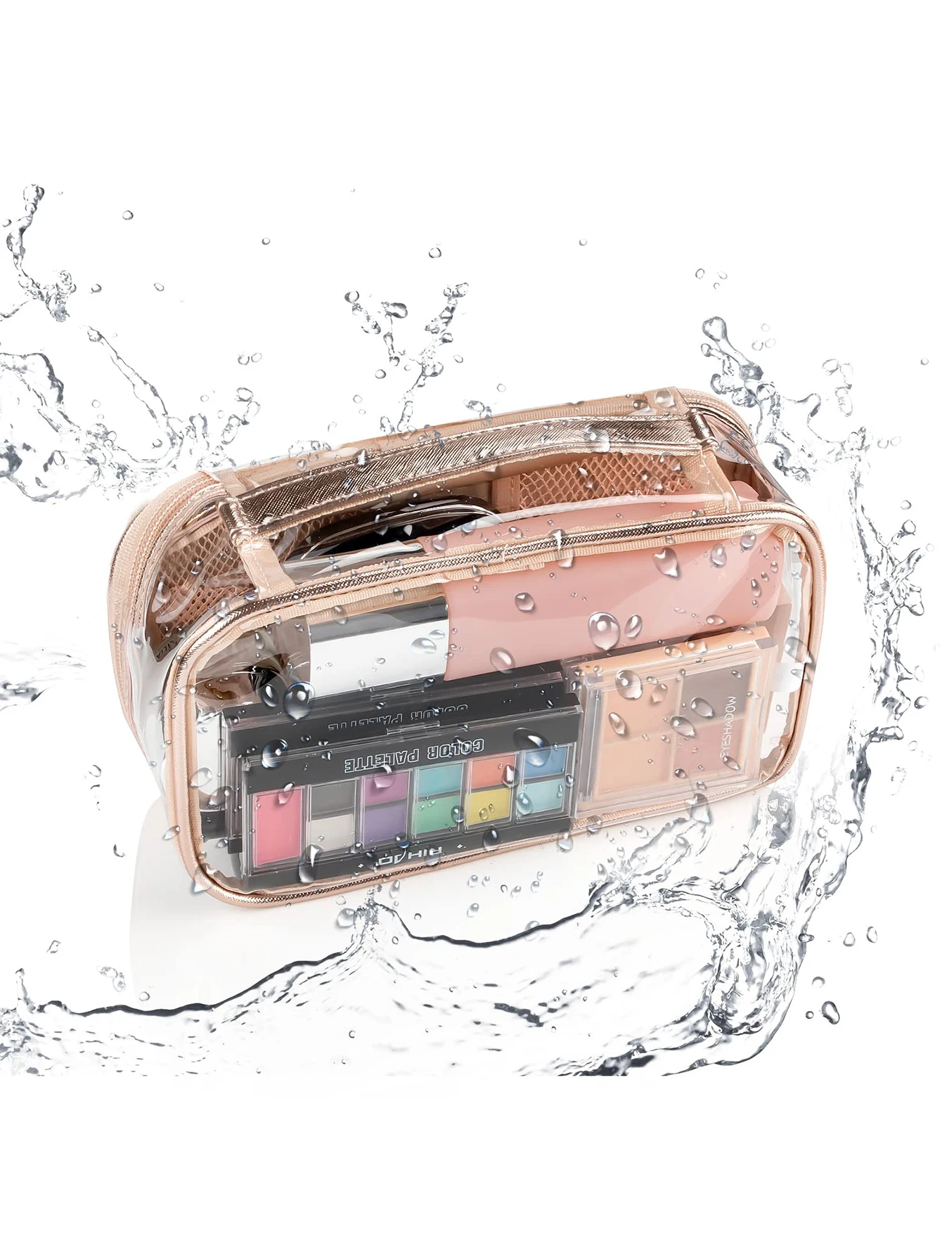 Transparent Makeup Bag Portable Makeup Storage Bag Makeup Bag Travel Makeup Bag Cute Transparent Bag Suitable For Ladies And Gir