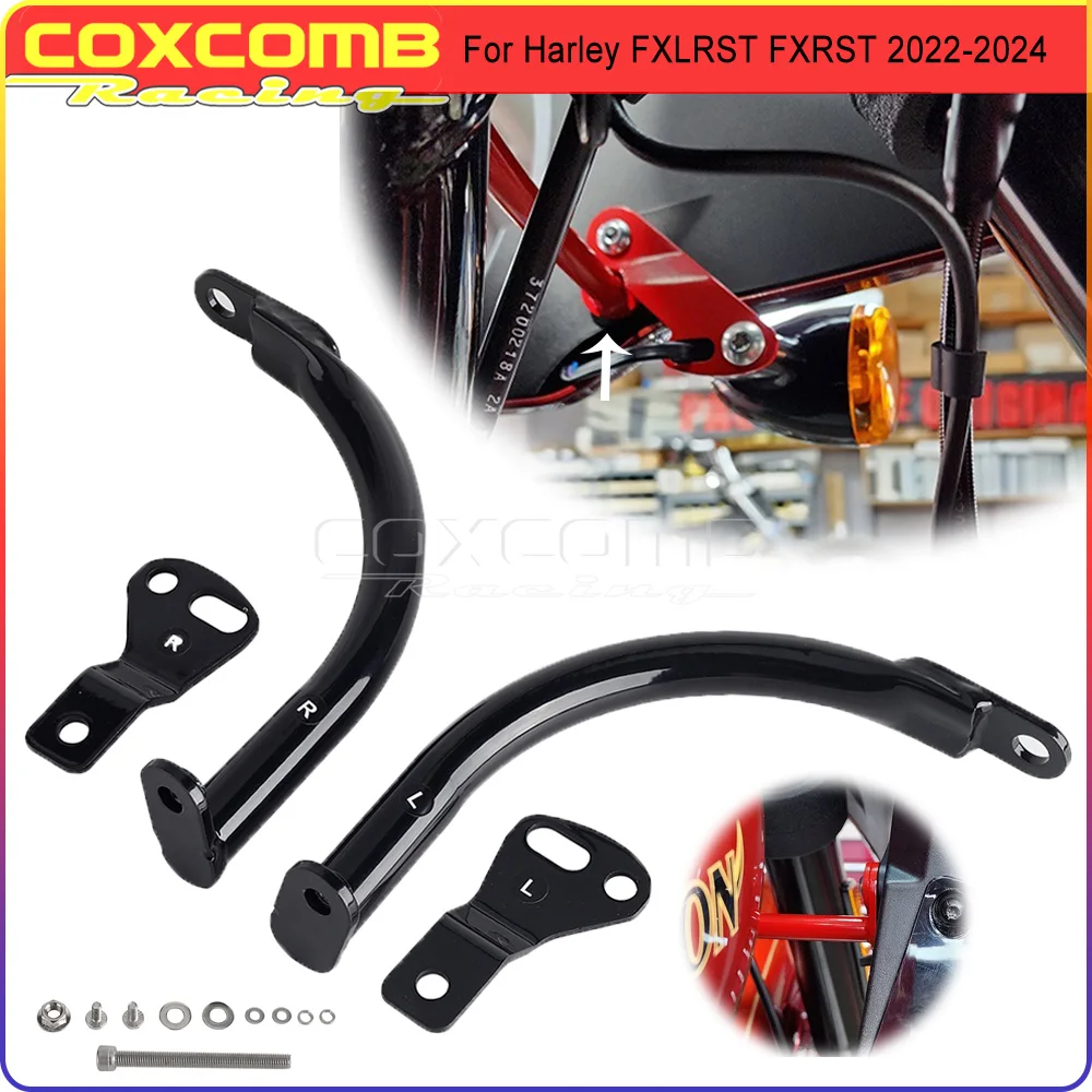 

Motorcycle Fairing Head Cover Support Rod Bracket Left Right Holder Bar Kit For Harley Softail Low Rider ST FXLRST 117 2022-2024