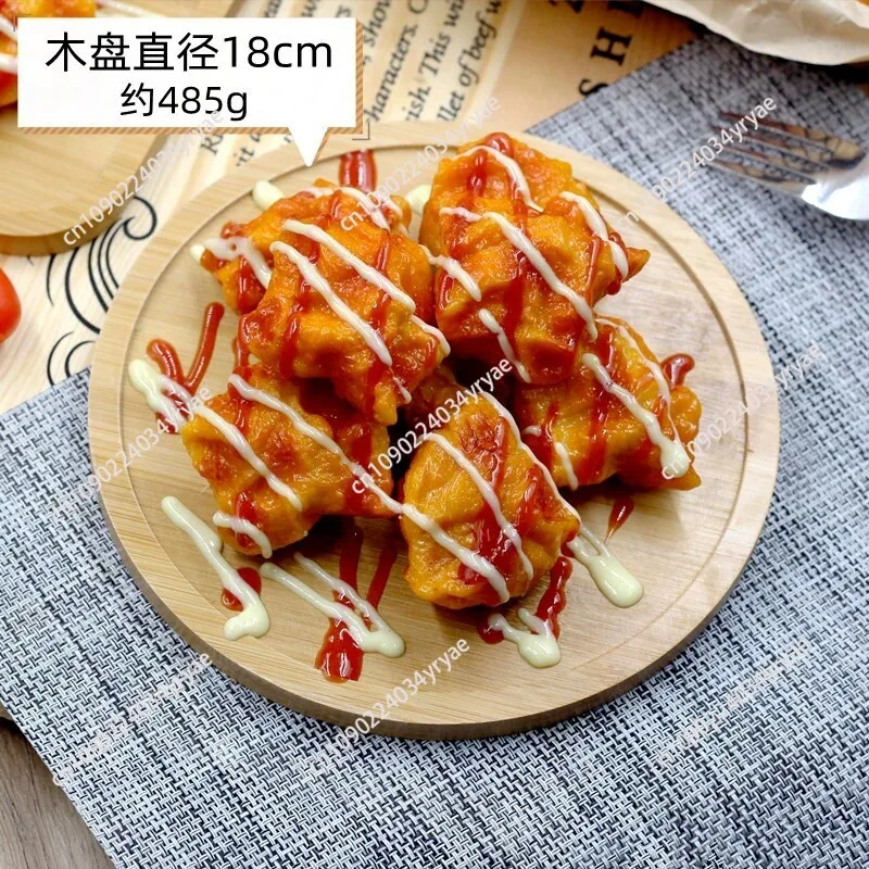 Fake dishes Korean fried chicken wings Chinese and Western food barbecue snack plate model restaurant decorations