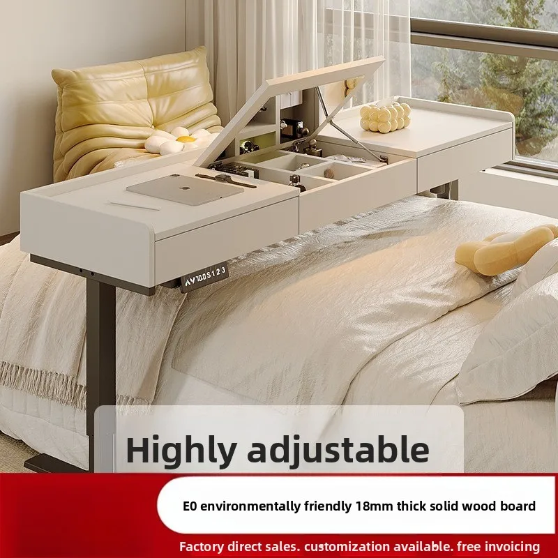 bedroom multi-functional dressing table, modern simplicity with mirror can be lifted and lowered makeup table integrated desk