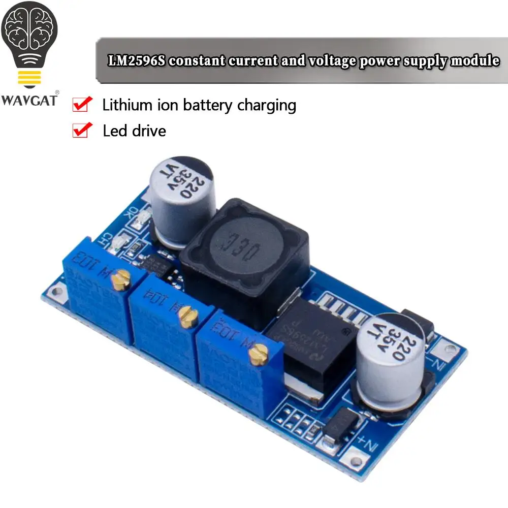 LM2596 LED Driver DC-DC Step-down Adjustable CC/CV Power Supply Module Battery Charger Adjustable LM2596S Constant Current