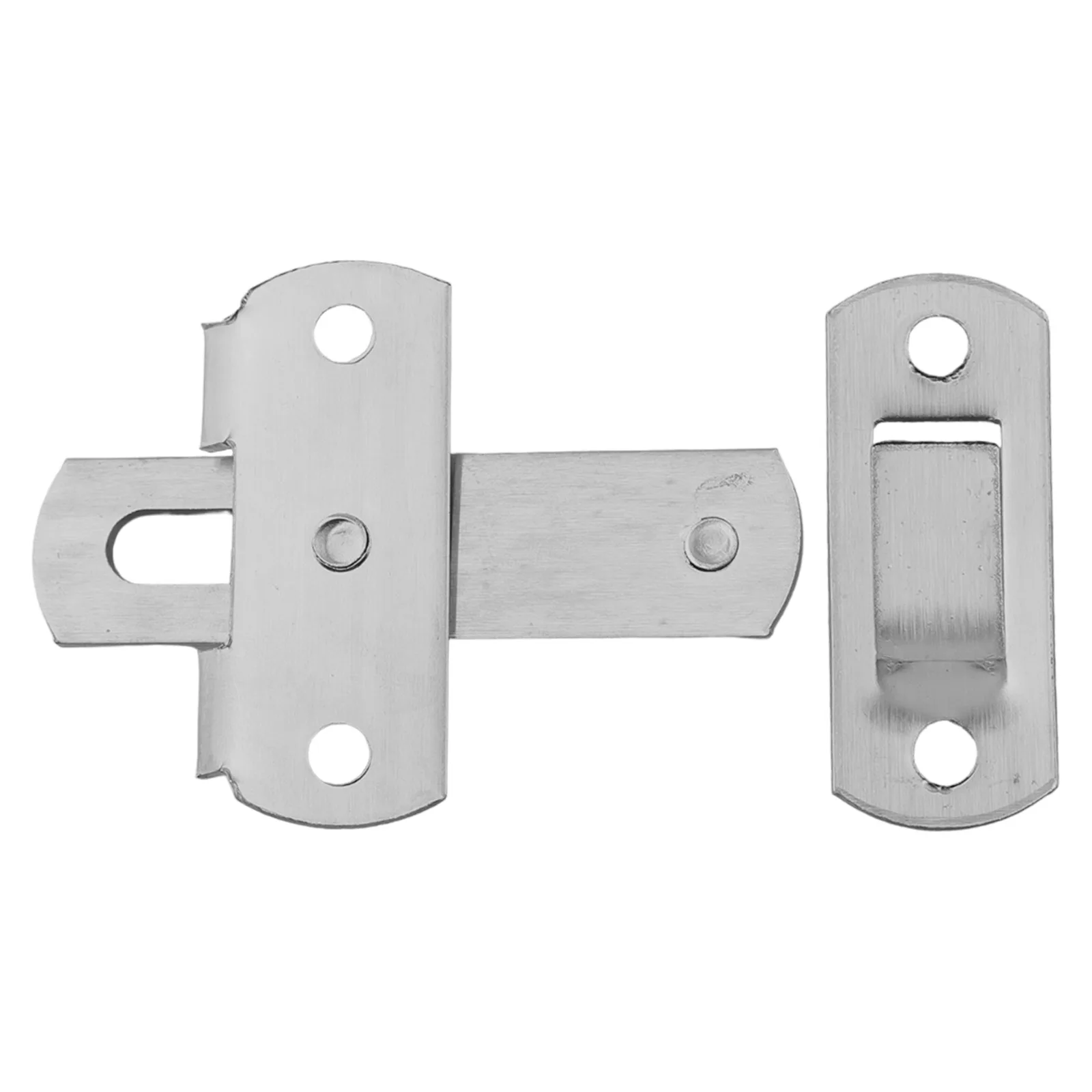 Door Lock Catch Cabinet Door Latch Privacy Protection Color: Silver Easy To Install Anti-rust Coating Classic Design