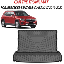 For Mercedes-Benz GLB-Class X247 2019-2022 Car Cargo Liner All-Weather TPE Trunk Mats Waterproof Boot Carpet Accessories