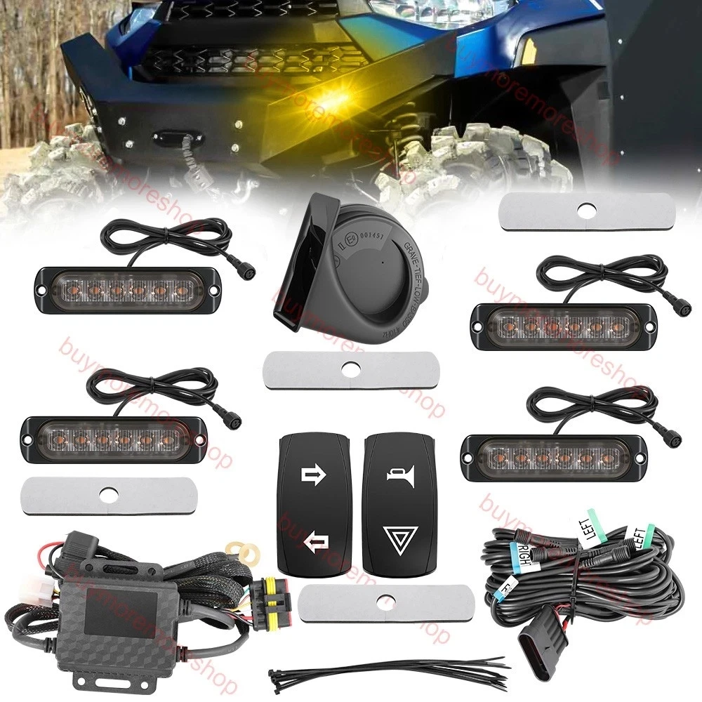 Self-Canceling Turn Signal Kit For 2017-2025 Can-am Maverick X3 MAX UTV Turn Signal Kit Plug and Play Universal Street Legal Kit