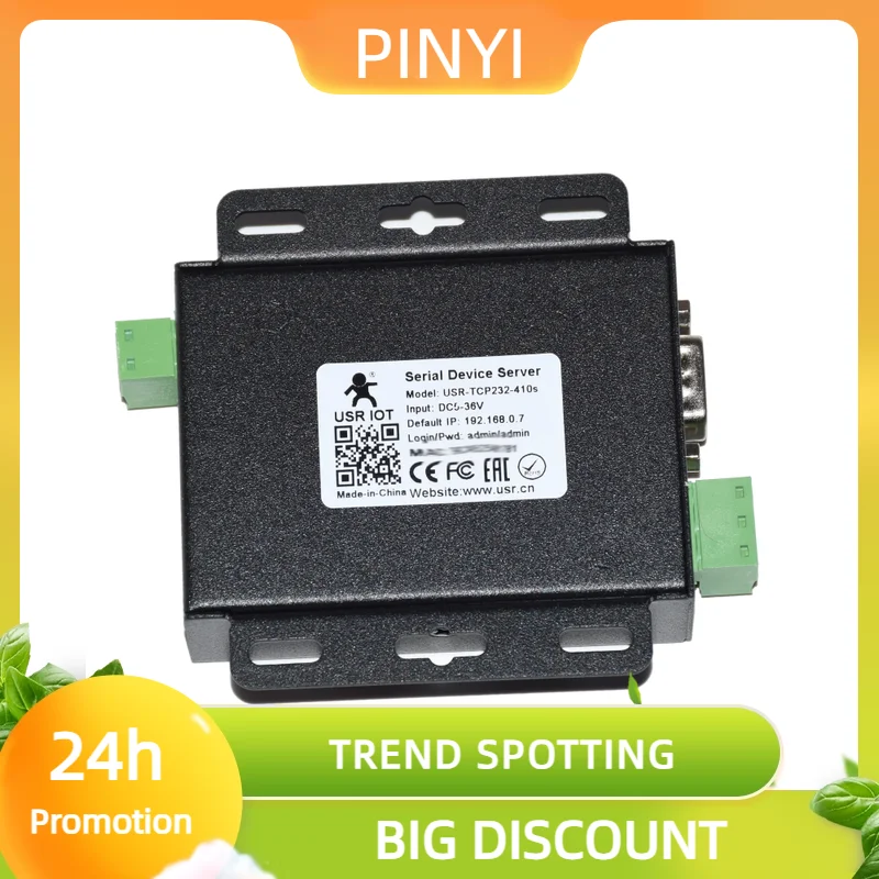 Promotion USR-TCP232-410S Serial Port RS232 RS485 Zu Ethernet Konverter Gerät Server Modbus RTU Zu TCP Flow Control