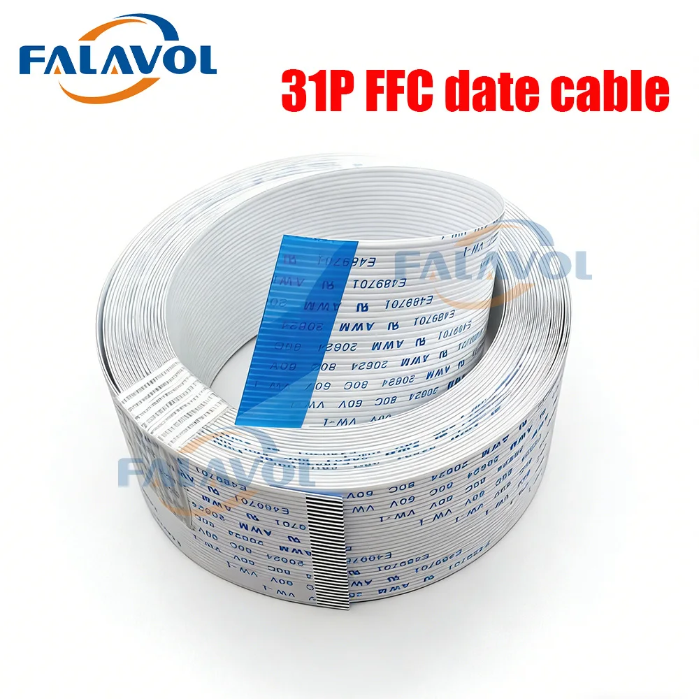 

FALAVOL 31Pin 1.0mm Pitch FFC Flat Data Cable For Galaxy Smart-color Mutoh VJ1604 1624 RJ900 Printer