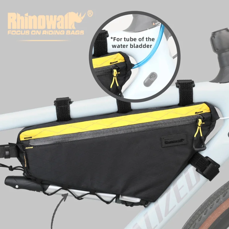 

Rhinowalk большая сумка на раму велосипеда, водонепроницаемая треугольная сумка для путешествий на большие расстояния, сумка для багажа на велосипеде