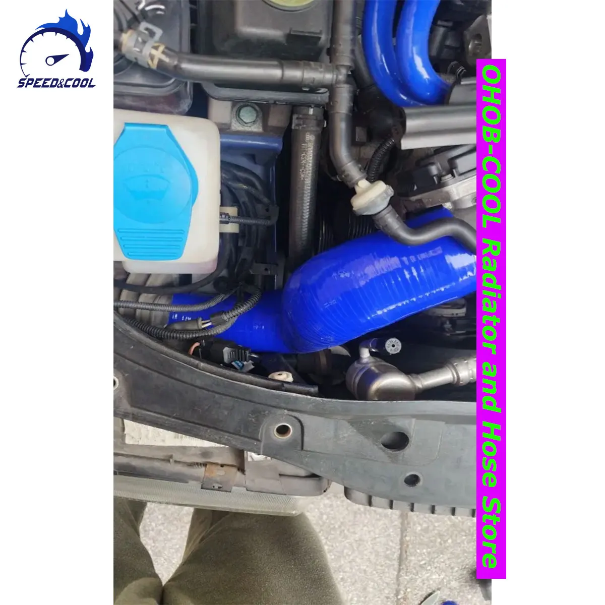 

SPEED&COOL For VW Golf MK4 GTI 1.8T Intercooler To Throttle Silicone Inlet Boost Turbo Hose