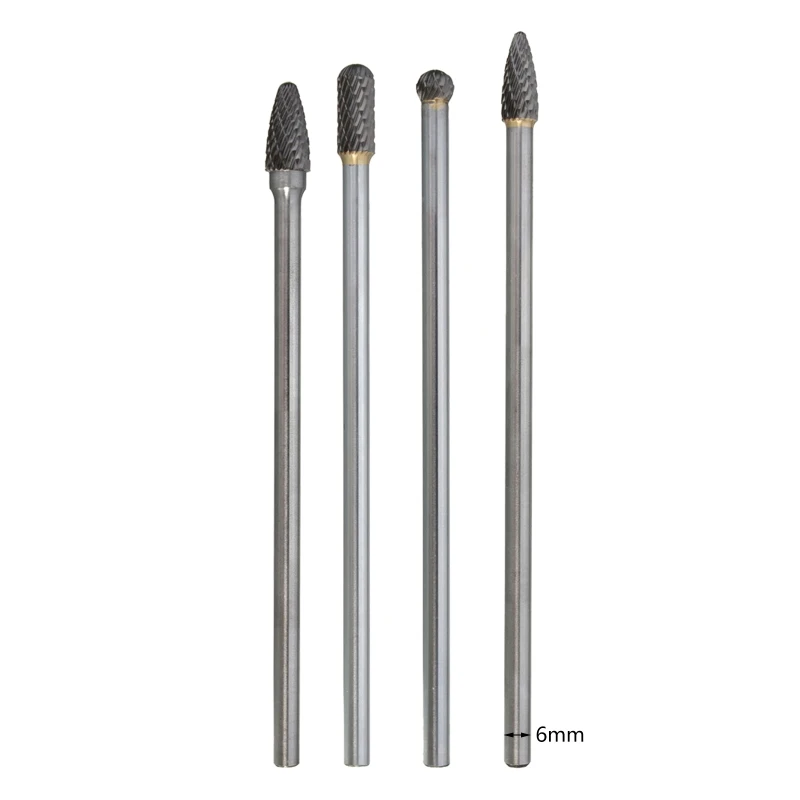 Juego fresas rotativas carburo tungsteno doble corte, rotativa compatible con herramientas rotativas, envío