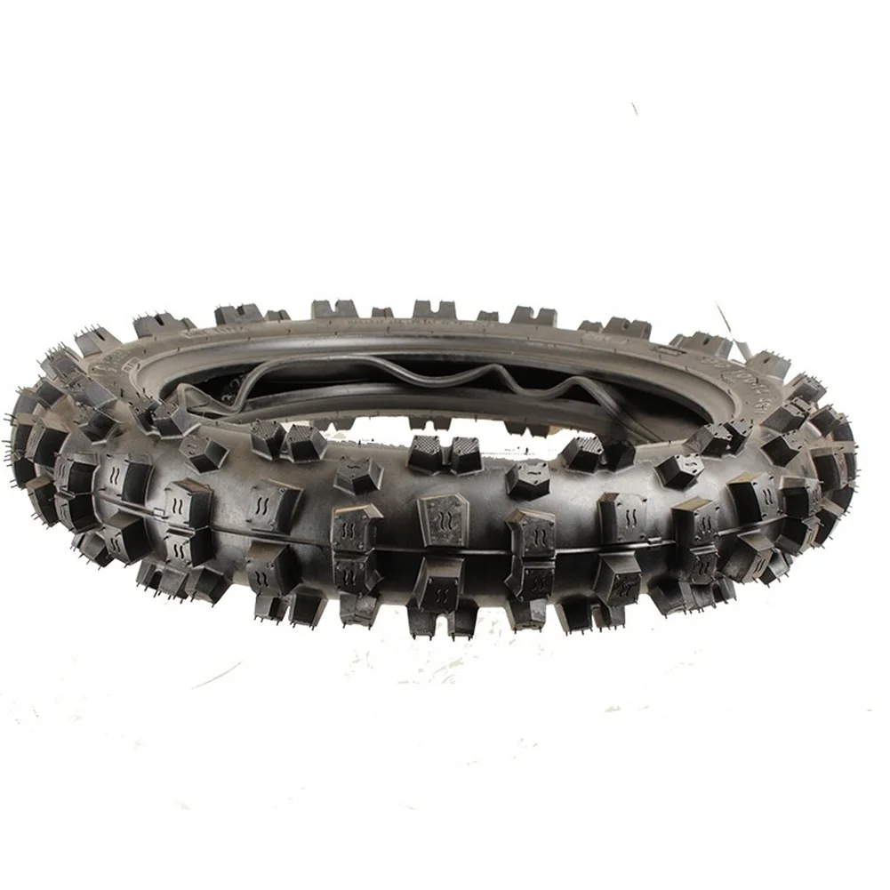 Dual Size Motorcycle Tires Deep Tread 90/100-14 Front 70/100-17 Rear For Grip And Stability Across All Terrain Conditions