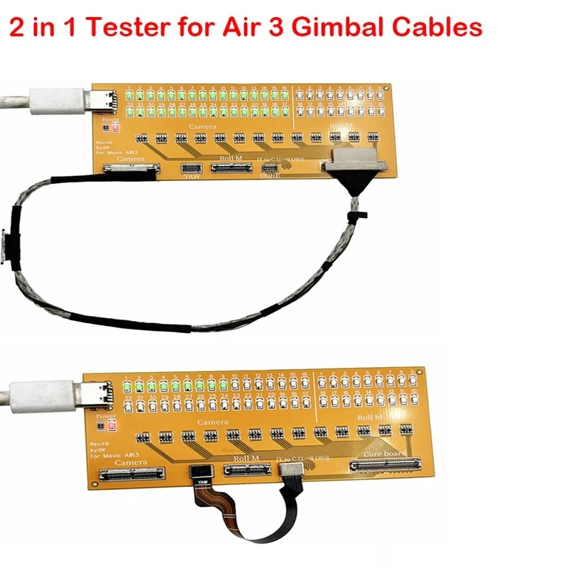 

2 in 1 Tester For DJI Air 3 Gimbal Ptz Signal Cable and Camera Flex Cable Test Board Drone Parts Detector