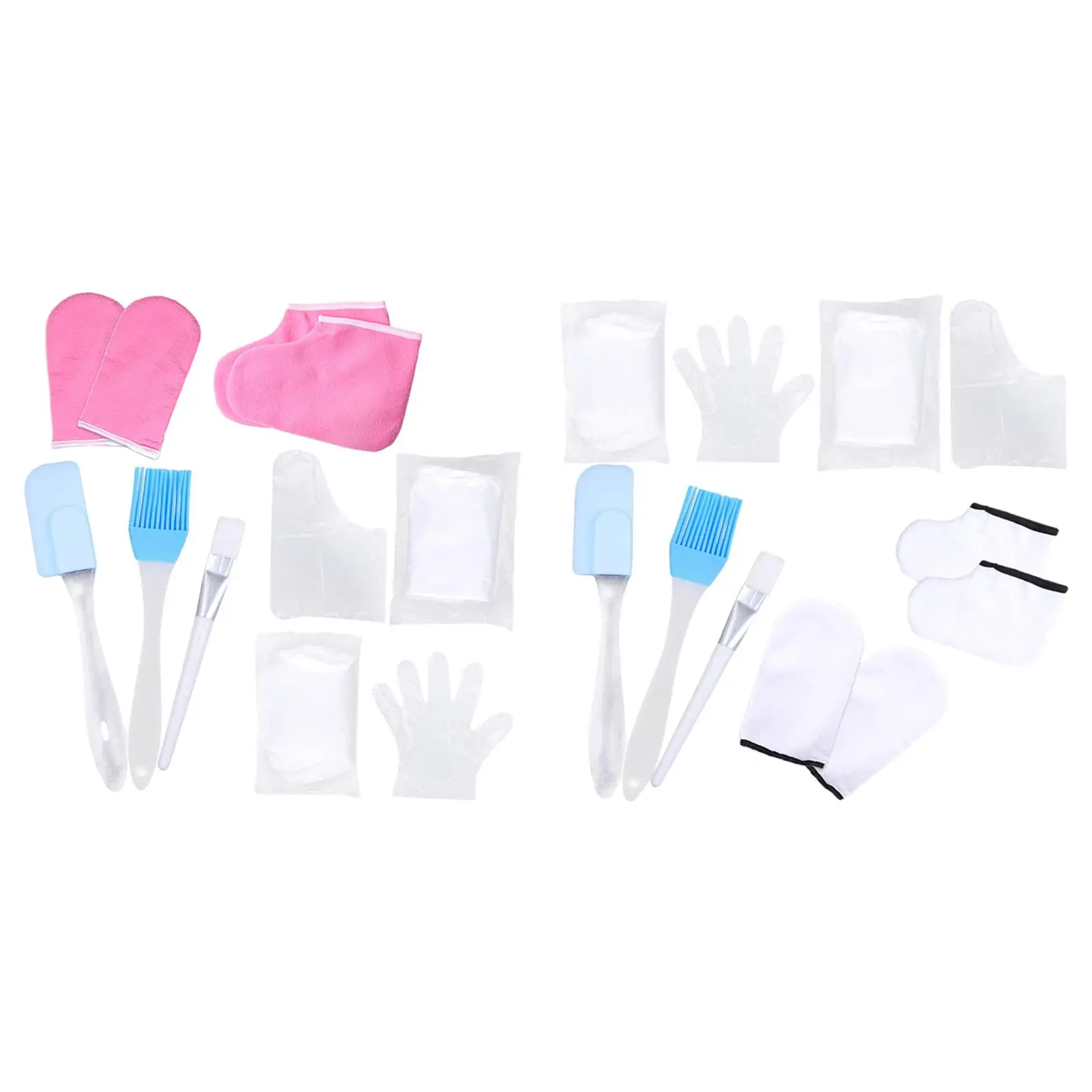 Wax Melting Gloves Booties Thick Silicone Brush Wax Heater Kit Wax Liners for