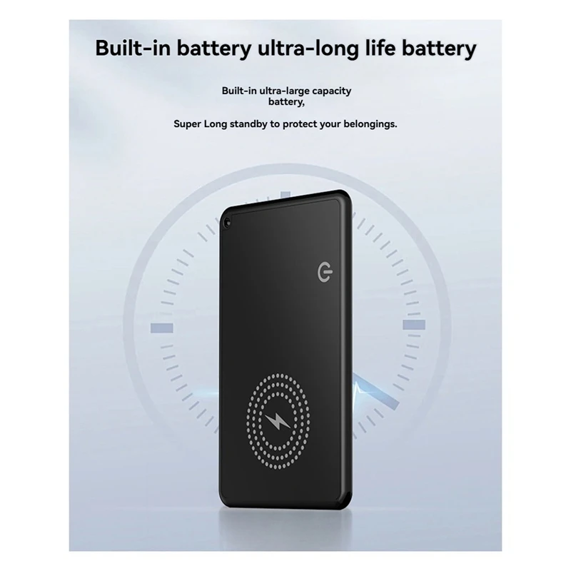 HFES 3Pcs Smart Wallet Tracker Card Wireless Charging GPS Locator For Iphone Apple Devices Find My Airtag Feature