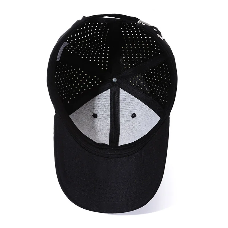 Plain Solid Hard Top Baseball Cap, Custom Unisex Peaked Hat, Breathable Face Slimming Sun Protection Casual Cap