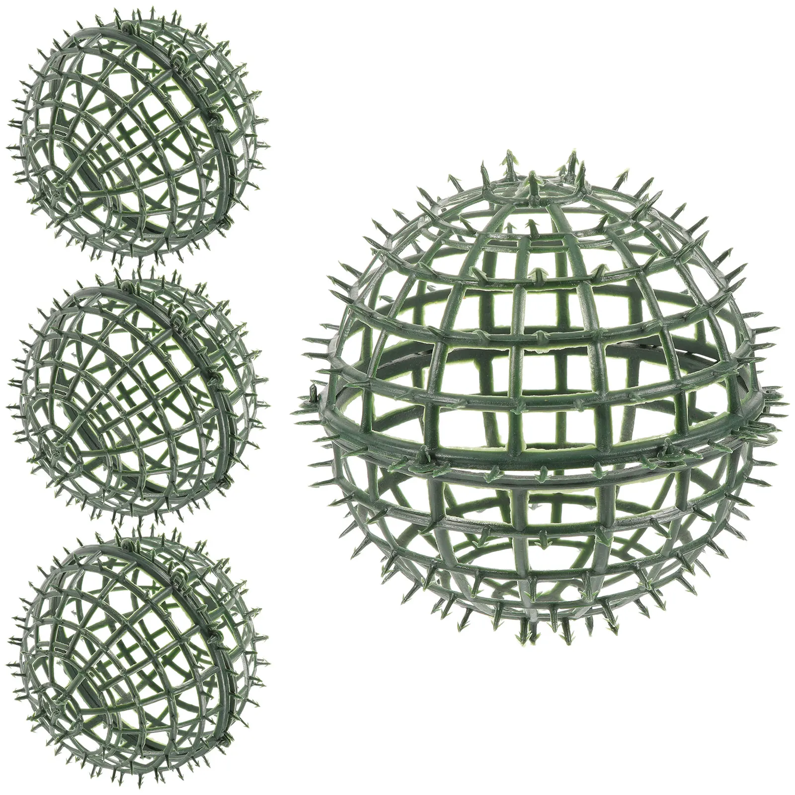 

4pcs Grass Ball Rack Plastic Artificial Plant Topiary Ball Cage For Garden Wedding Party Diy Flower Arrangement Holder