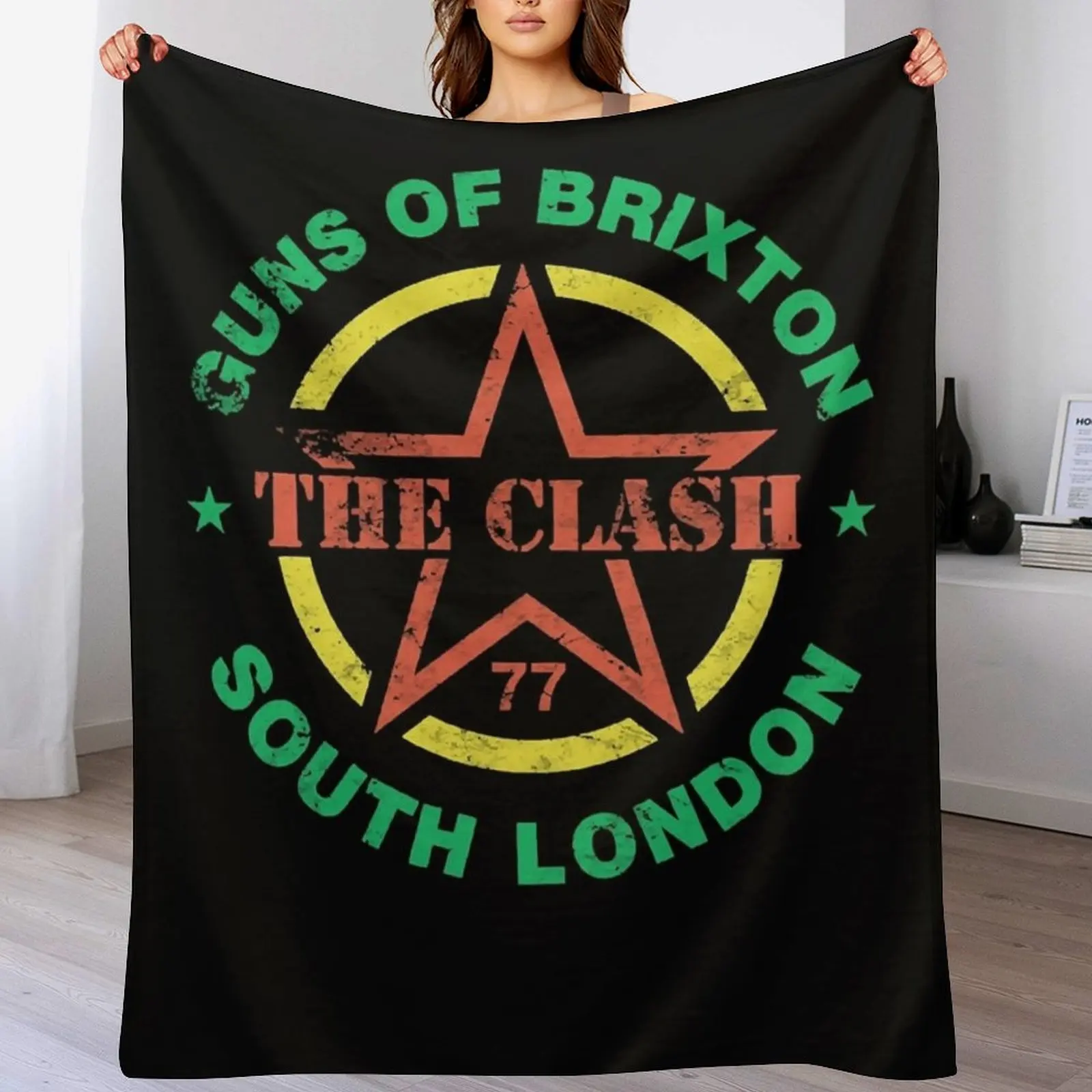 

Guns of Brixton Logo Throw Blanket Summer Summer Beddings For Sofa Thin Blankets For Bed Blankets