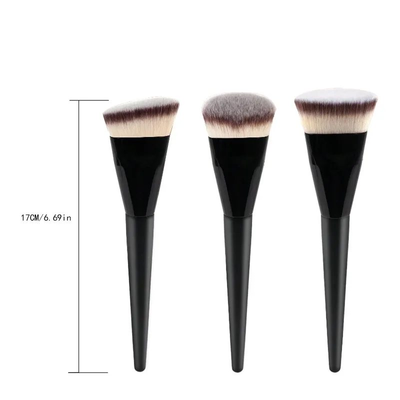 فرشاة وجه متعددة الأغراض، تصميم برأس مستدير مسطح لأداة مكياج احترافية بشعيرات صناعية ناعمة #5