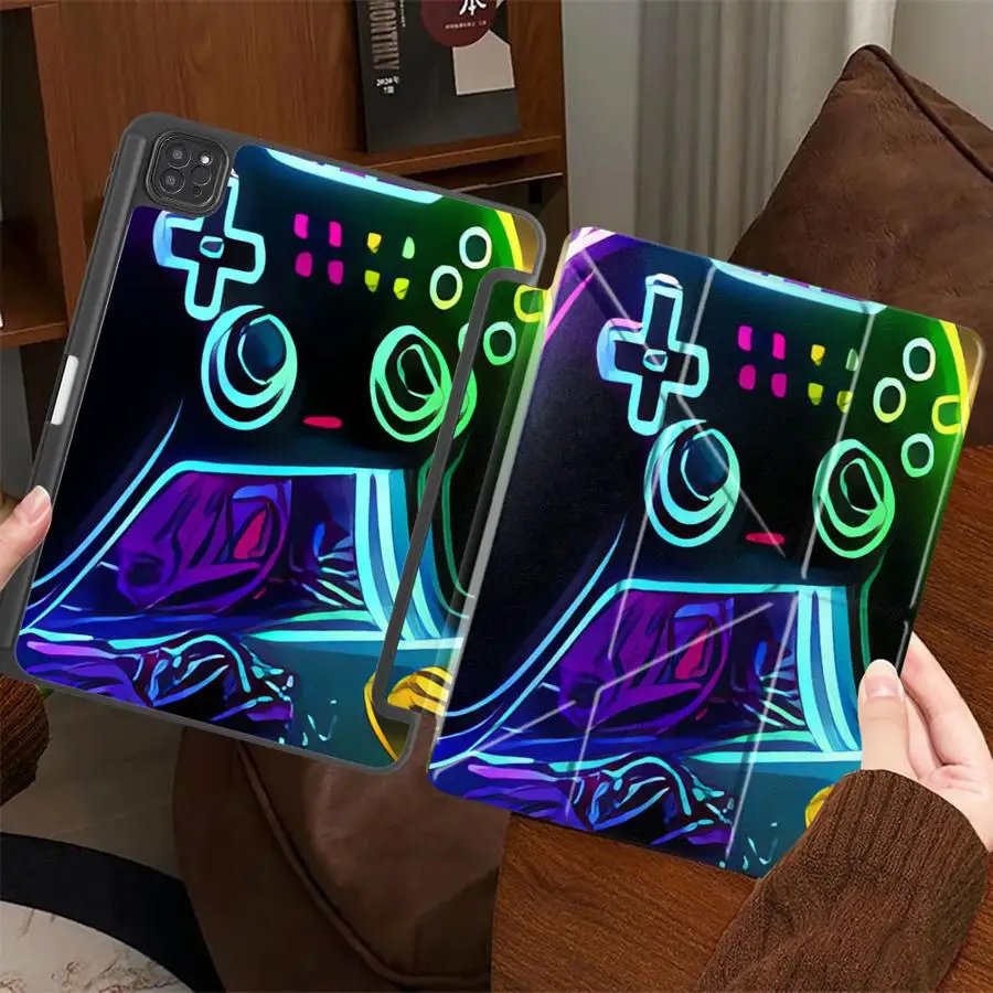 Color Game Machine Tablet Case For iPad Mini 6 7 Pro 11th 10th 9th 8th 7th 12.9inch Pro 2025 Air 4 5 M3 M2 M4 11inch Holder