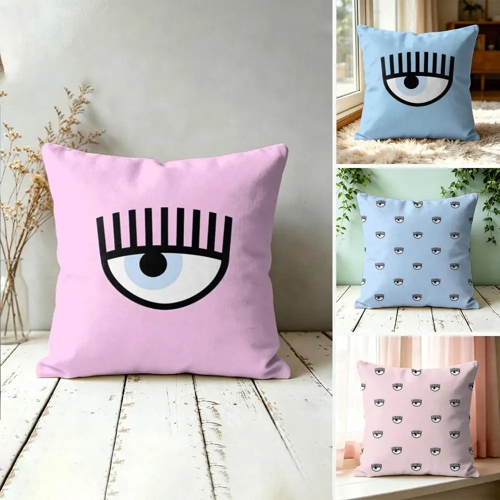 C-Chiara F-Ferragni Cushion Cover Square Decorative Throw Pillow 40x40cm For Sofa Bedroom Living Room Home Decor