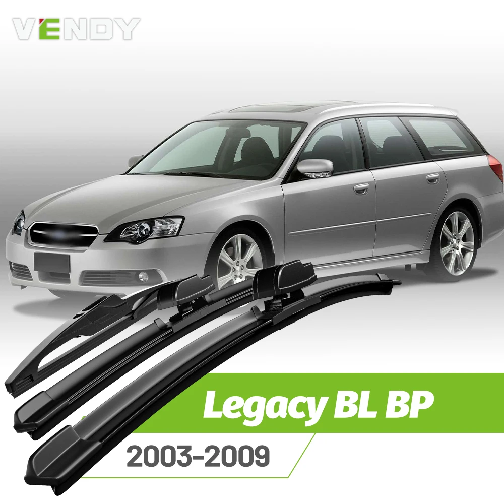 

Front & Rear Wiper Blades Set For Subaru Legacy BL BP 2003-2009 Windshield Windscreen Window Rain Brushes 24"+18"+14"