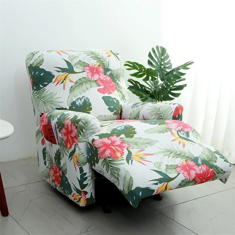Relax Armchair Cover Nordic Elastic Sofa Protector Slipcover Flowers Recliner Sofa Covers Lounge Home Pets Anti-Scratch