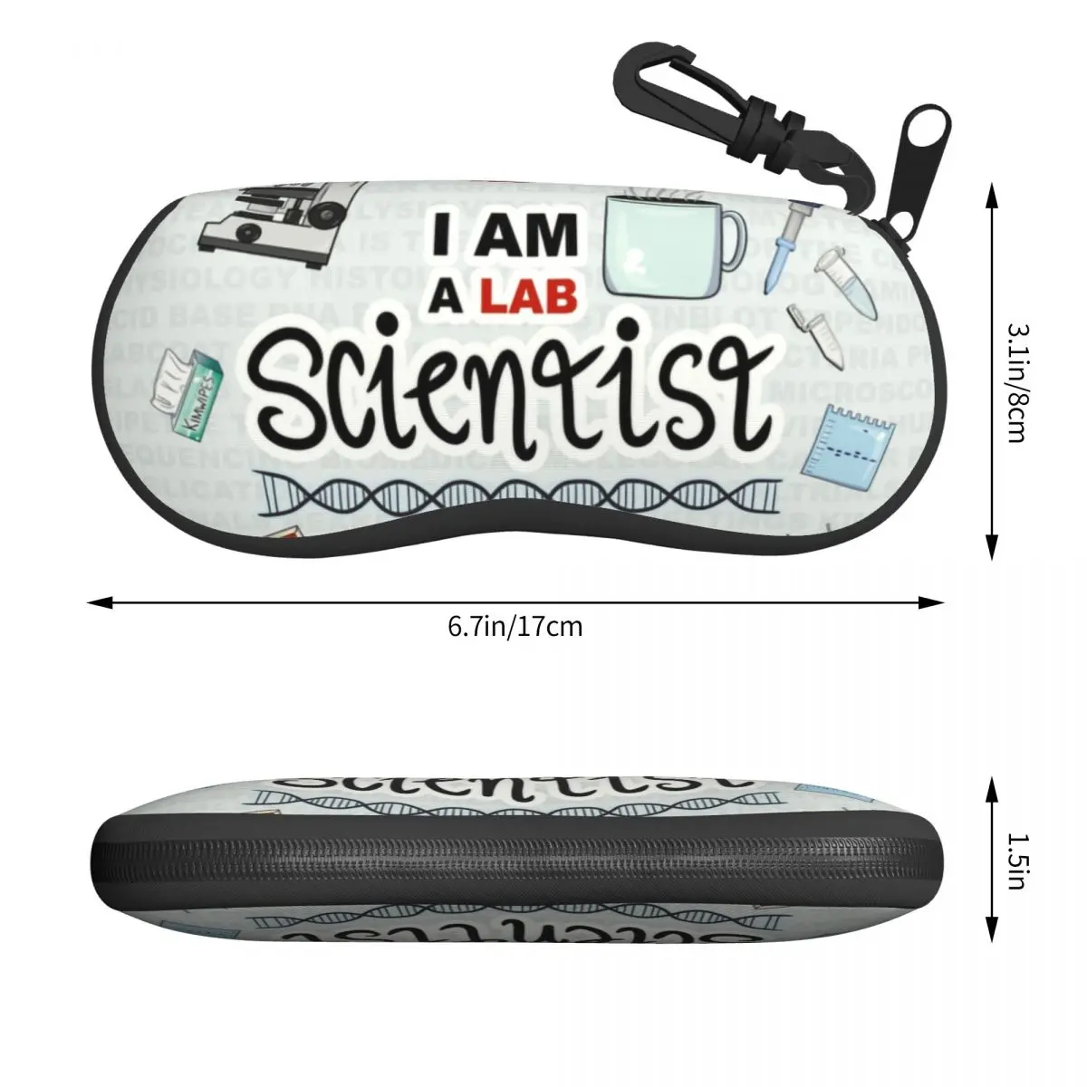 Glasses Case Travel Science Maths Physics Chemistry Biology Eyeglasses Case Sunglasses Protector Box