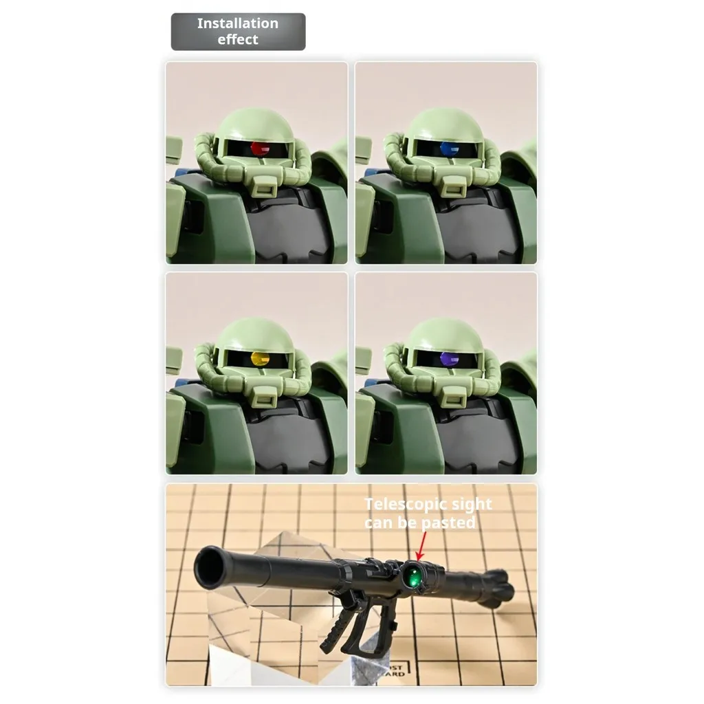 MS-100A/B/C وضع العين ملصق ZAKU عين واحدة ملصق مائي ل Gundam لتقوم بها بنفسك بناء نموذج تفاصيل تأثير تعديل هواية لتقوم بها بنفسك الملحقات