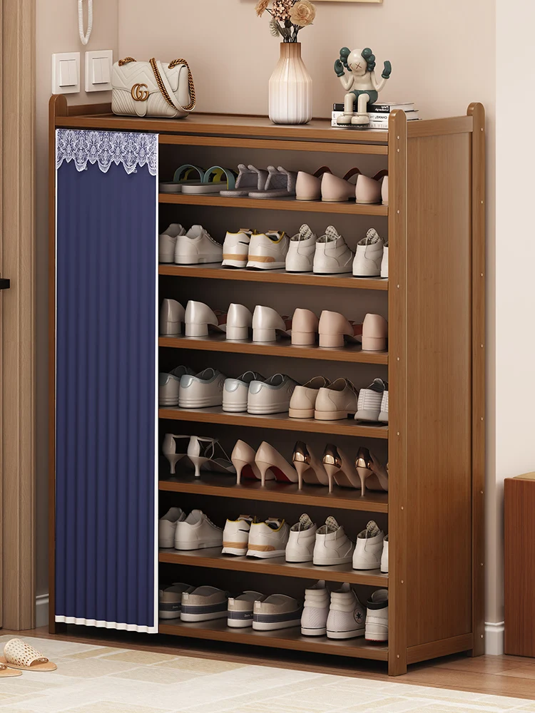 

Shoe rack home door multi-layer small narrow simple indoor good-looking shoe cabinet entrance door 2025 popular rental room