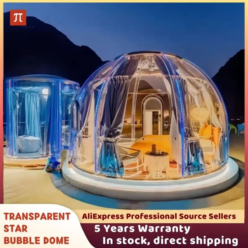 

Luxury Modern Round Transparent Insulated Bubble Tent Waterproof Sphere Dome for Glamping Hotels Houses Resorts Sky Room Dome'